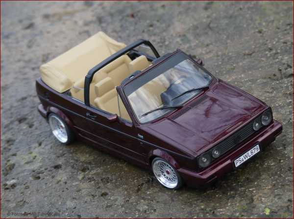 1:18 VW Golf I Cabrio Classic Line Red Edition + BBS RS inkl.OVP